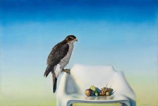 Achilleas Droungas - Nature morte avec faucon