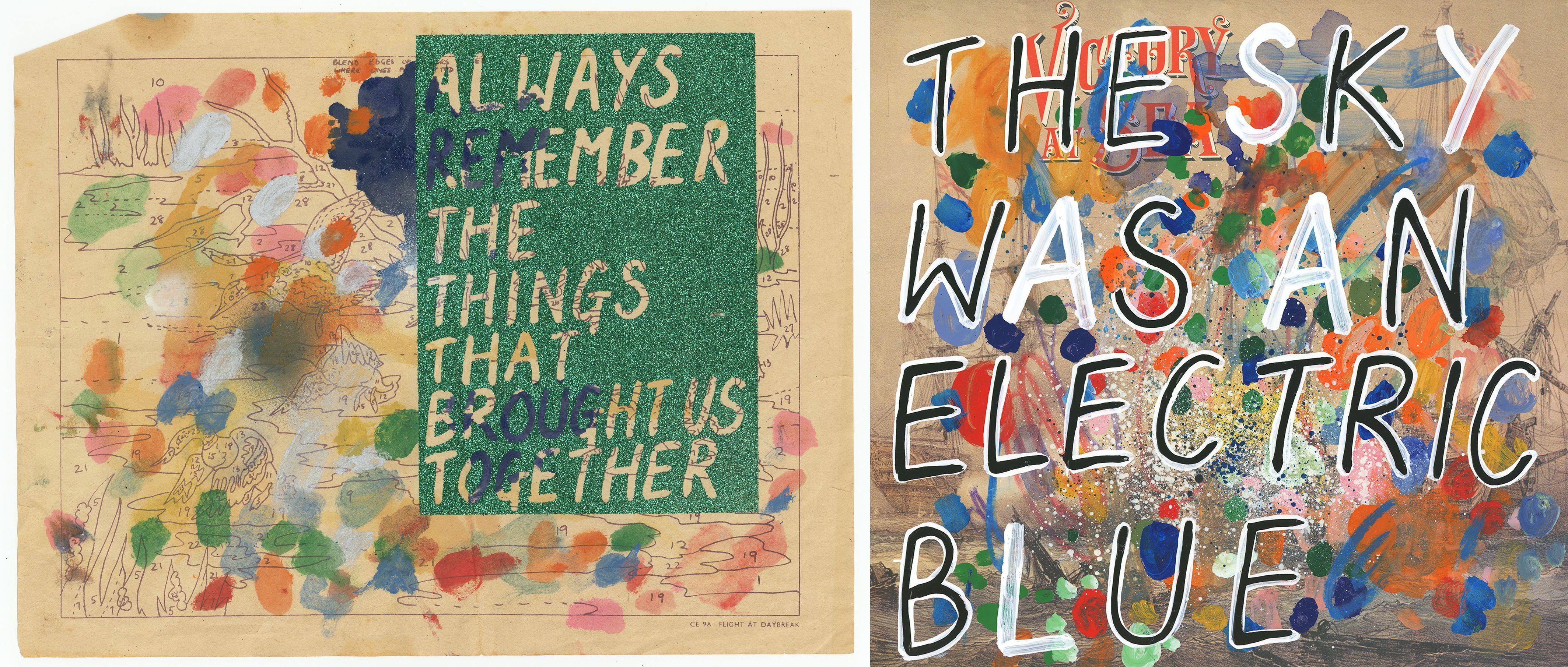 Adam Bridgland - Always Remember The Things That Brought Us Together; The Sky Was An Electric Blue (Two Unique Works), 2024