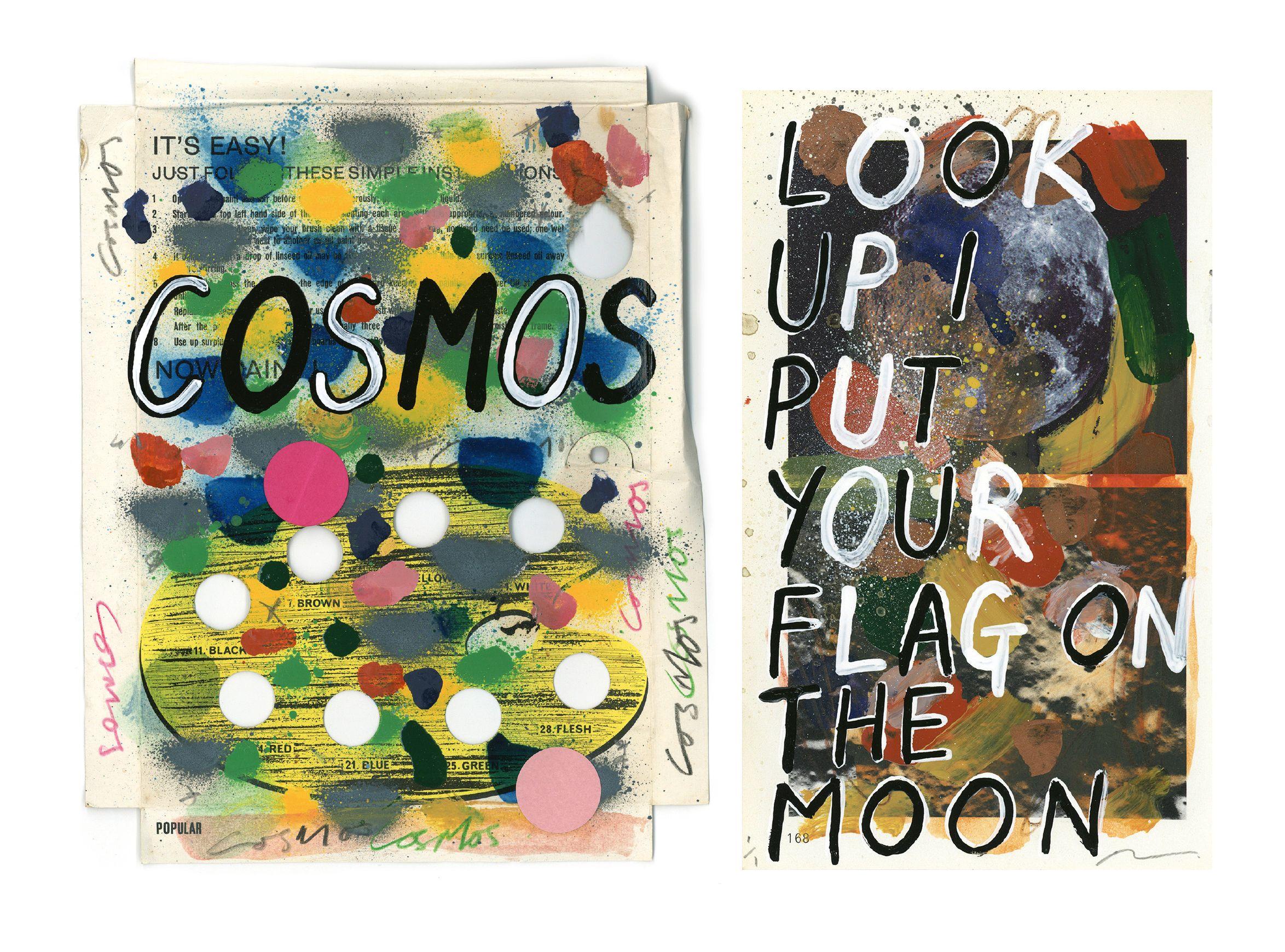 Adam Bridgland - Cosmos; Look Up I Put Your Flag On The Moon (Two Unique Works)