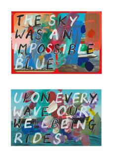 Adam Bridgland - The Sky Was An Impossible Blue (Plane); Upon Every Wave Our Wellbeing Rides (Boat)(Two Unique Works)