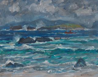 Adam Bruce Thomson OBE RSA PRSW HRSW - Sound of Iona, The Puffer