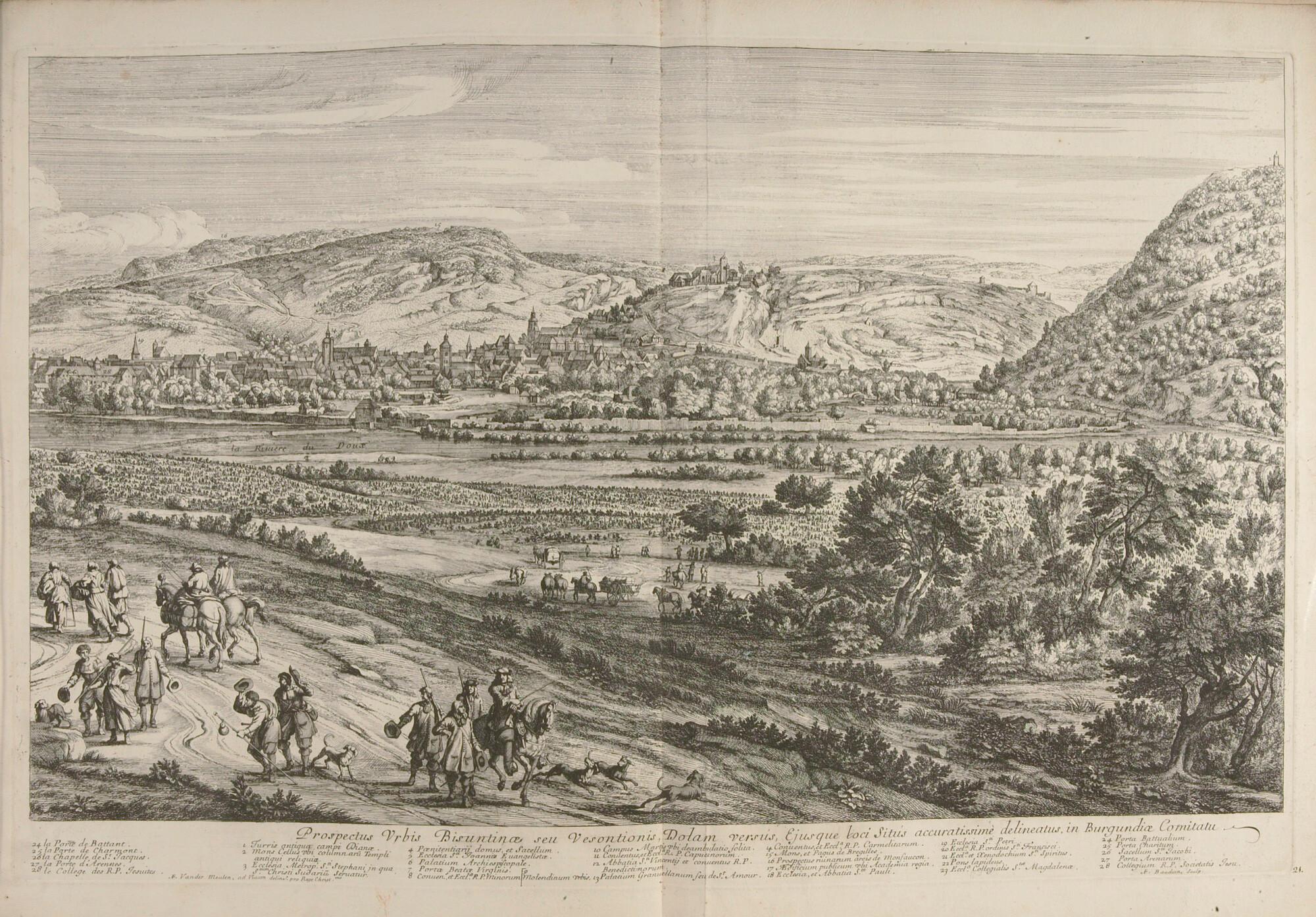 Adam Frans van der Meulen - 35 Bll.: Kupferstiche nach van der Meulen.