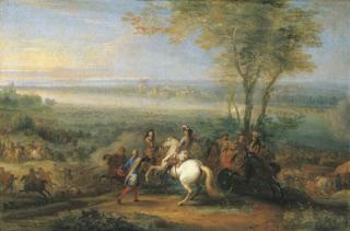 Adam Frans Van Der Meulen - The Passage of the Rhine: Le Roy qui commande
