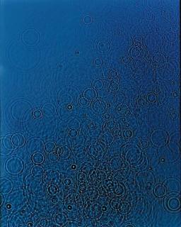 Adam Fuss - Untitled (Blue water photogram)