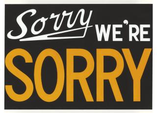 Adam Mcewen - Untitled (Sorry)