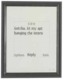 Adam Mcewen - Untitled Text Msg (Steve) 