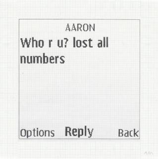 Adam Mcewen - Untitled Text Msg.