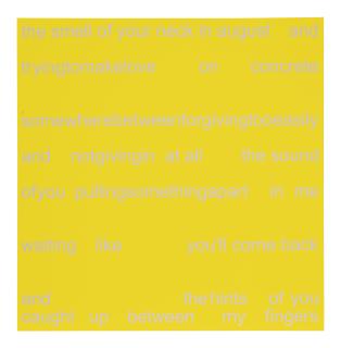 Adam Pendleton - Concrete The Smell Of Your Neck, 2004