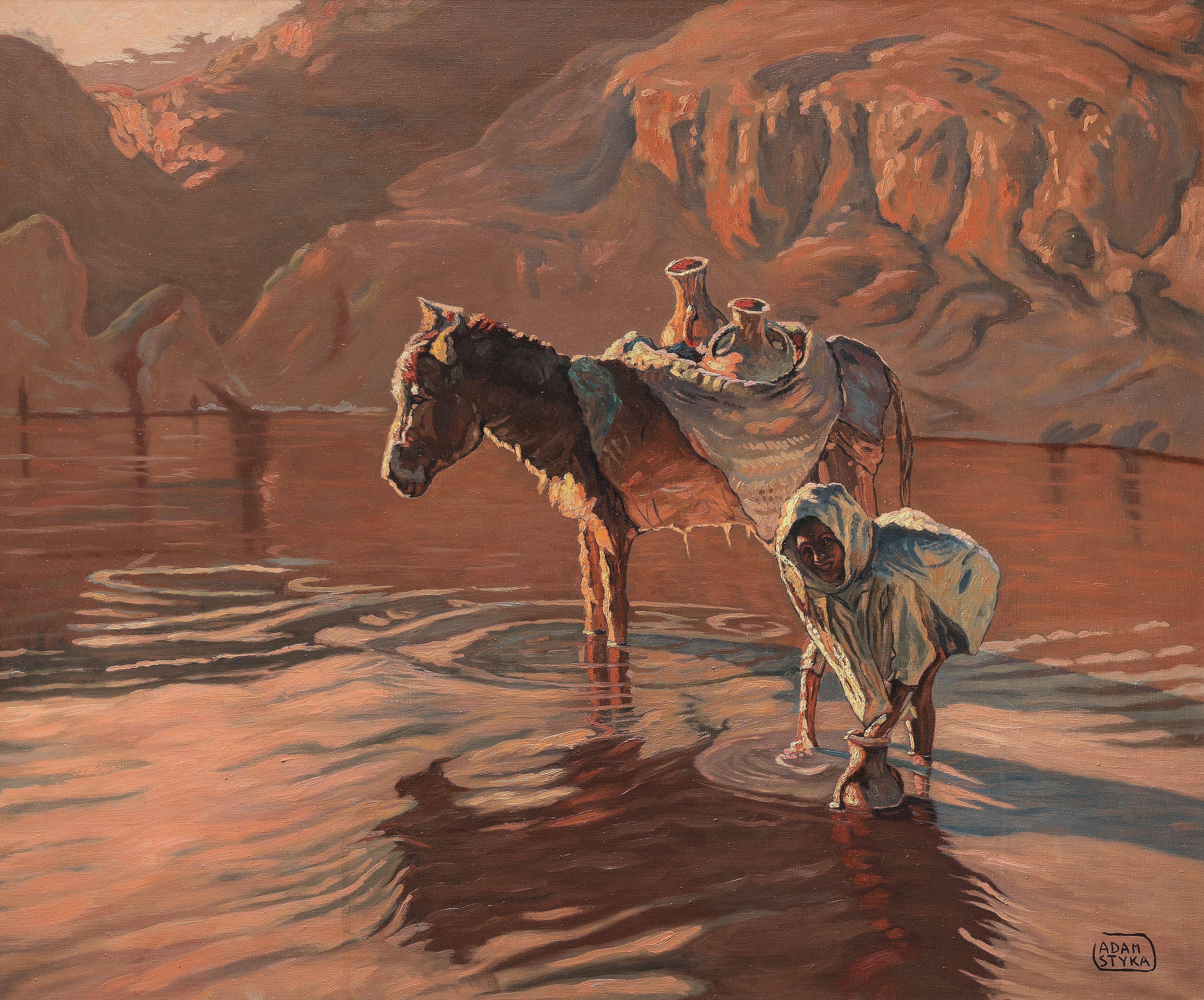 Adam Styka - Fetching water