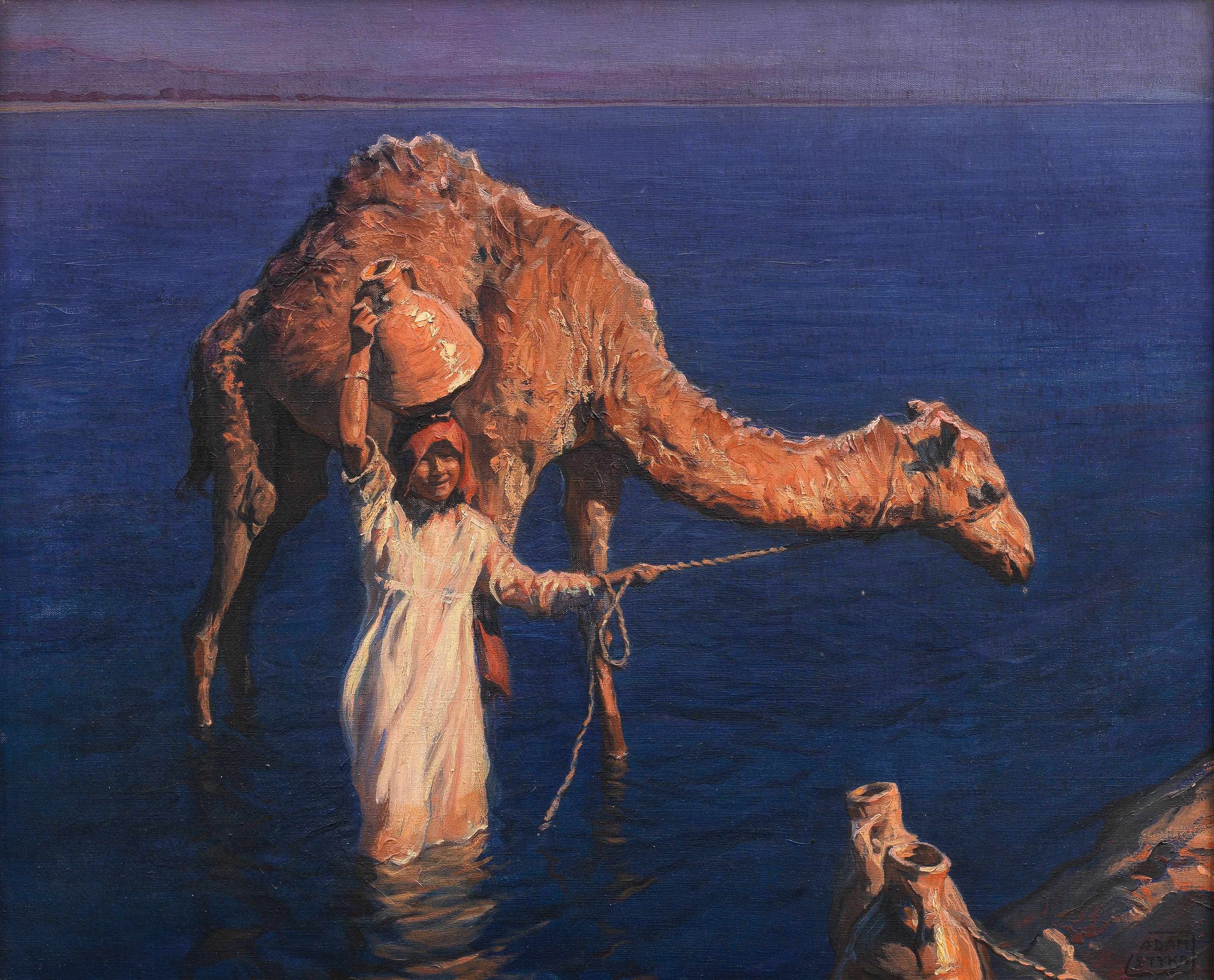 Adam Styka - Fetching water