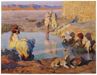 Adam Styka - Lavandières À Biskra