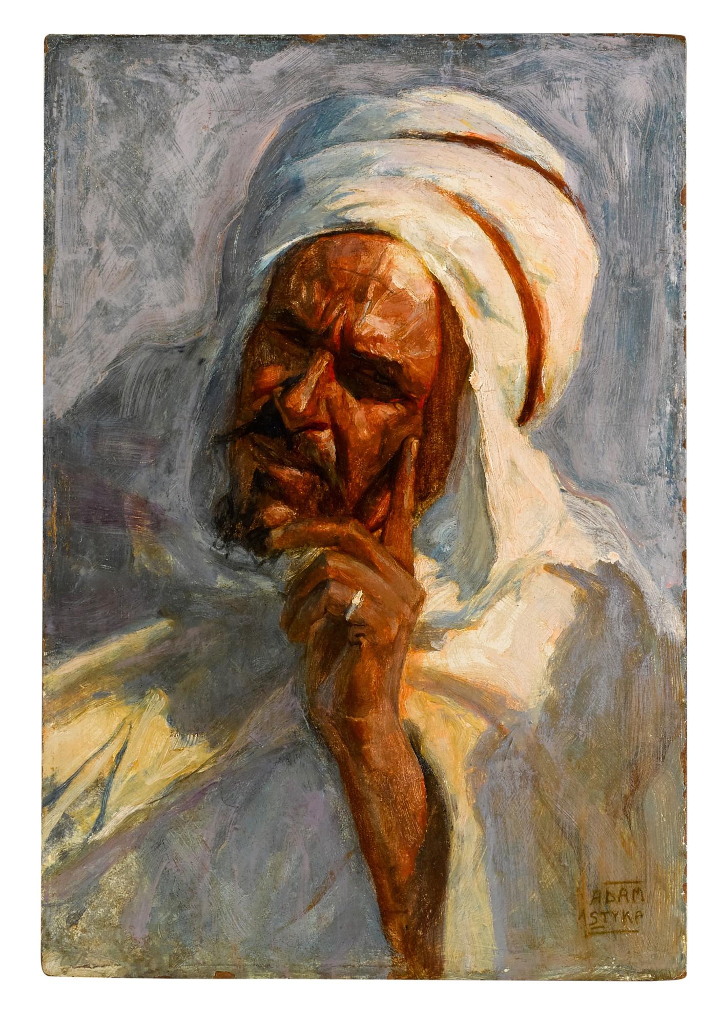 Adam Styka - Man In A White Turban