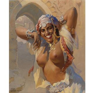 Adam Styka - Polish Zohra, A Morrocan Dancer