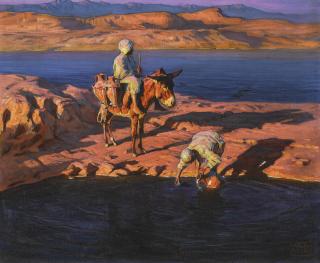 Adam Styka - Polishsunset On A Lake Shore