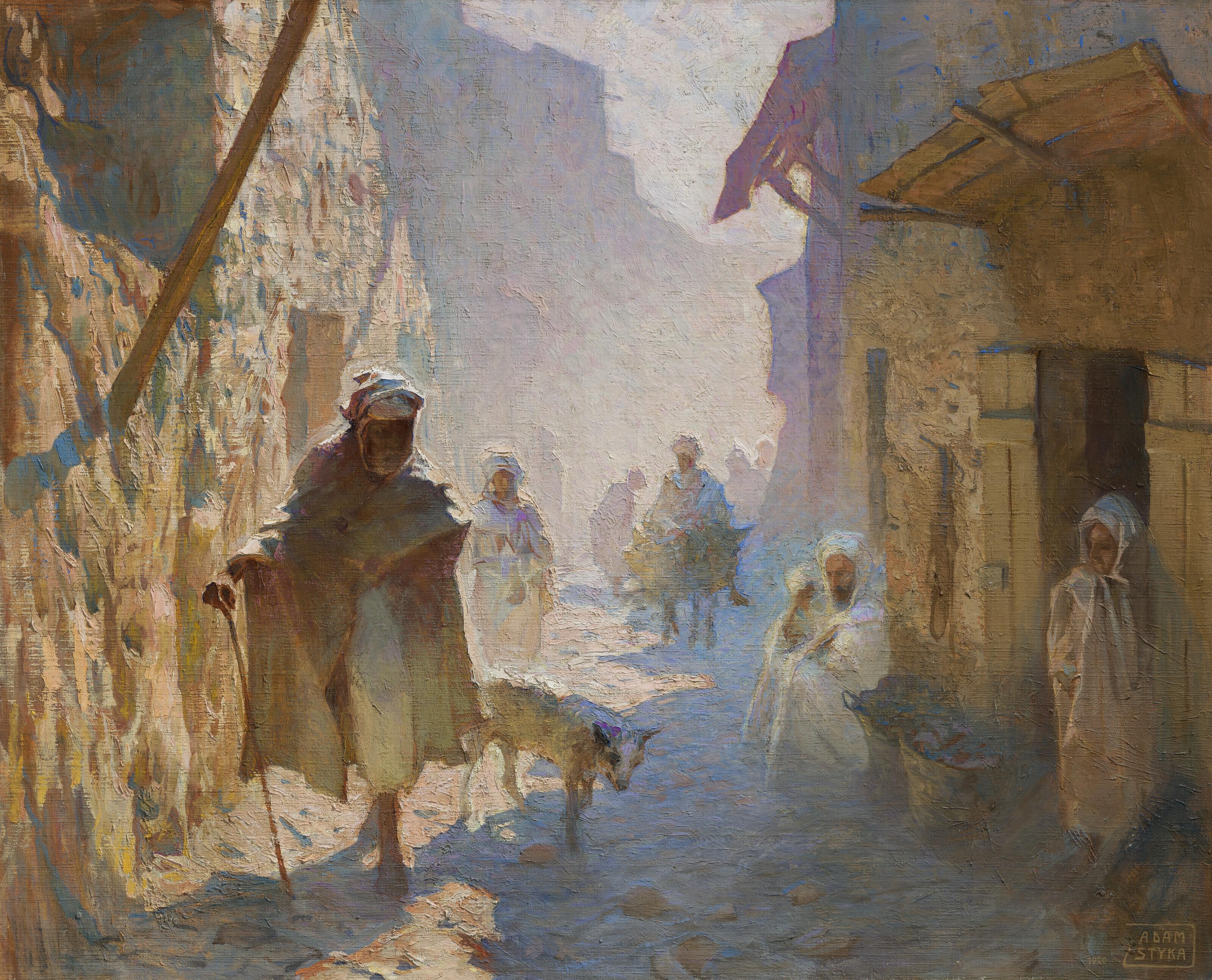 Adam Styka - Sous les remparts de Marrakech