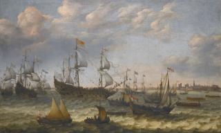 Adam Willaerts - The Arrival In Vlissingen Of The Recently Married Elector Palatine Frederick V And Elizabeth Stuart