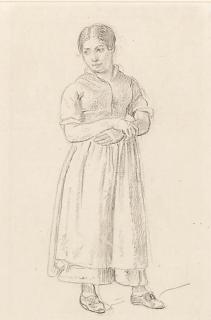 Adam Wolfgang Töpffer - A female standing with her arms crossed