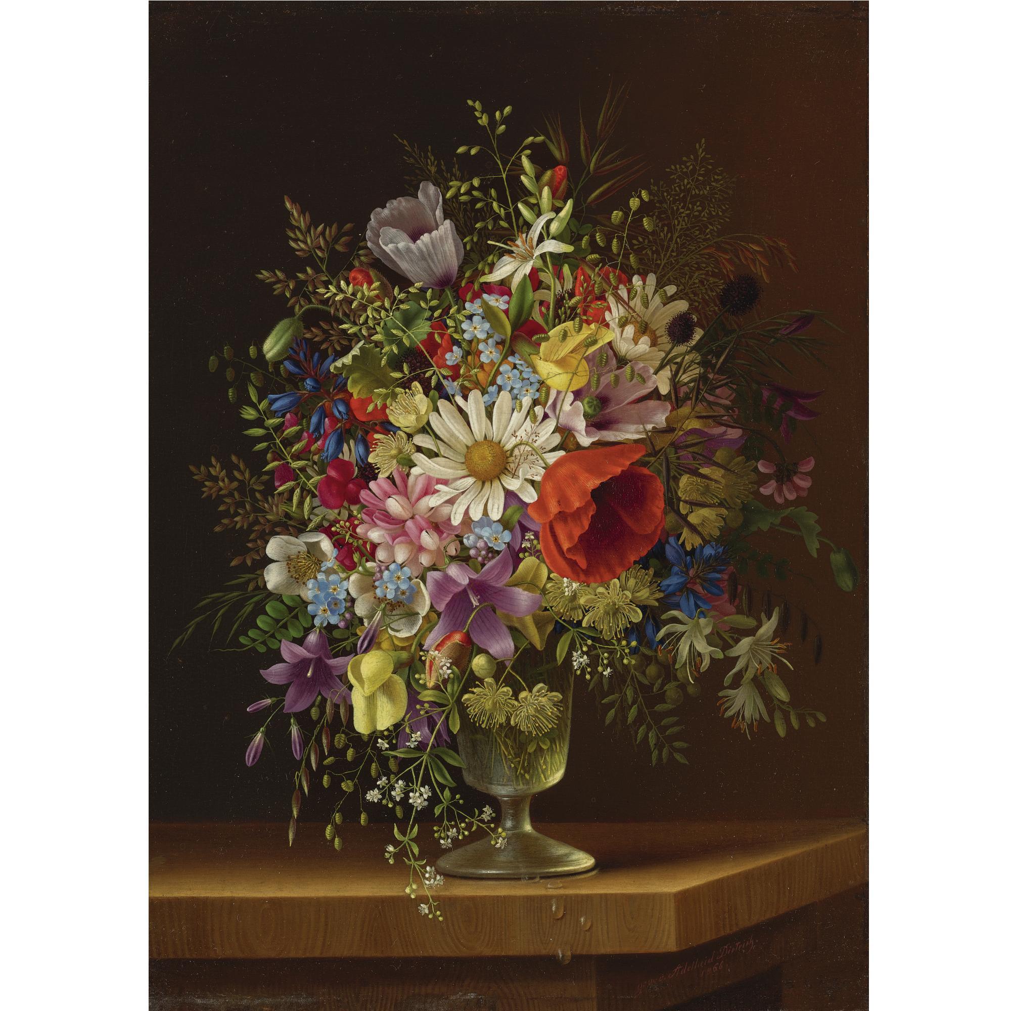 Adelheid Dietrich - Still Life With Flowers