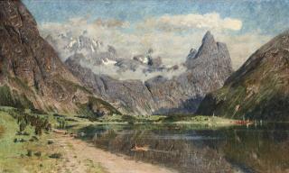 Adelsteen Normann - Landscape with a fjord