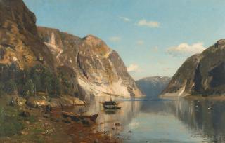 Adelsteen Normann - Norwegische Fjordlandschaft.