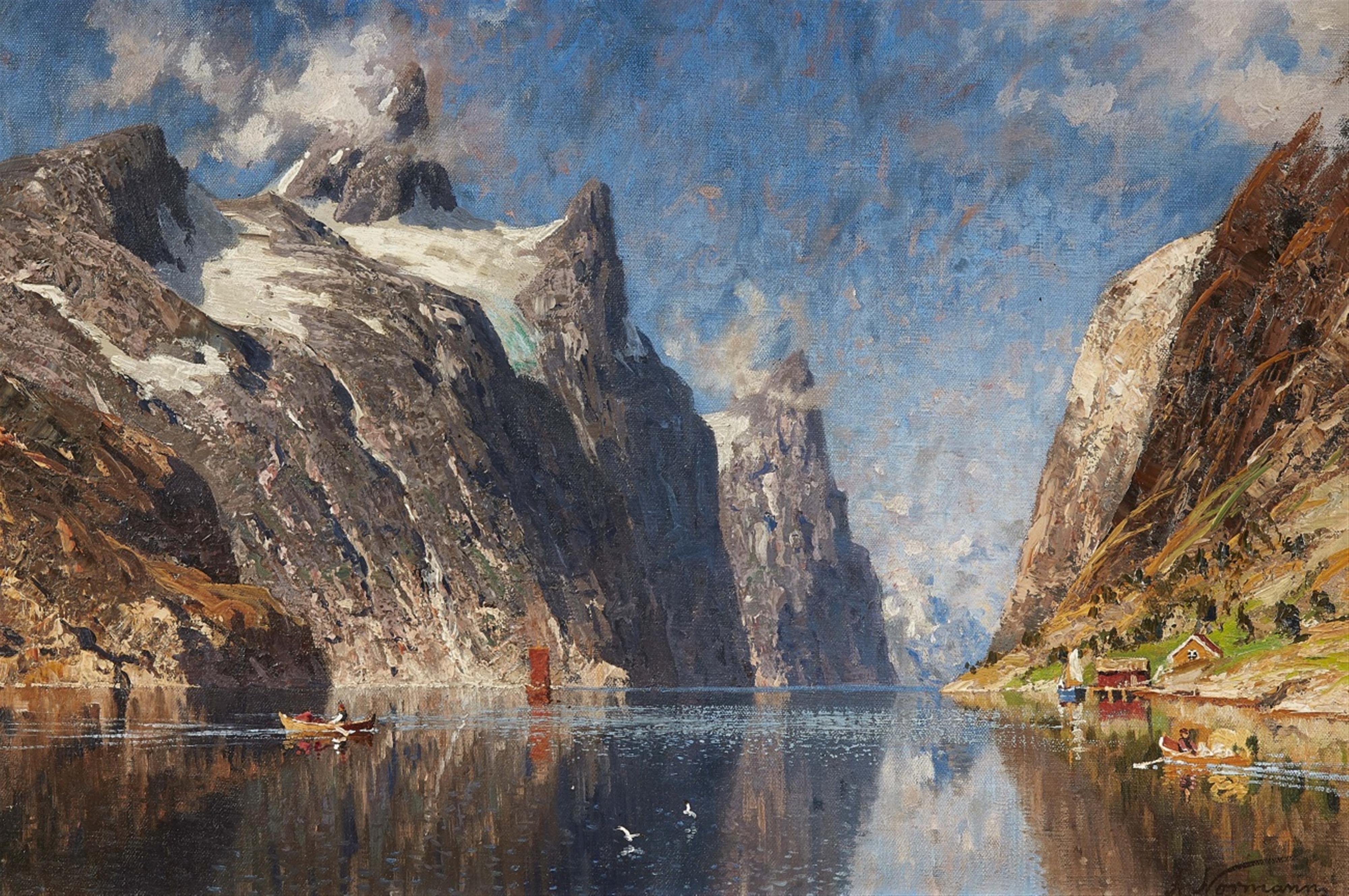 Adelsteen Normann - Norwegische Fjordlandschaft