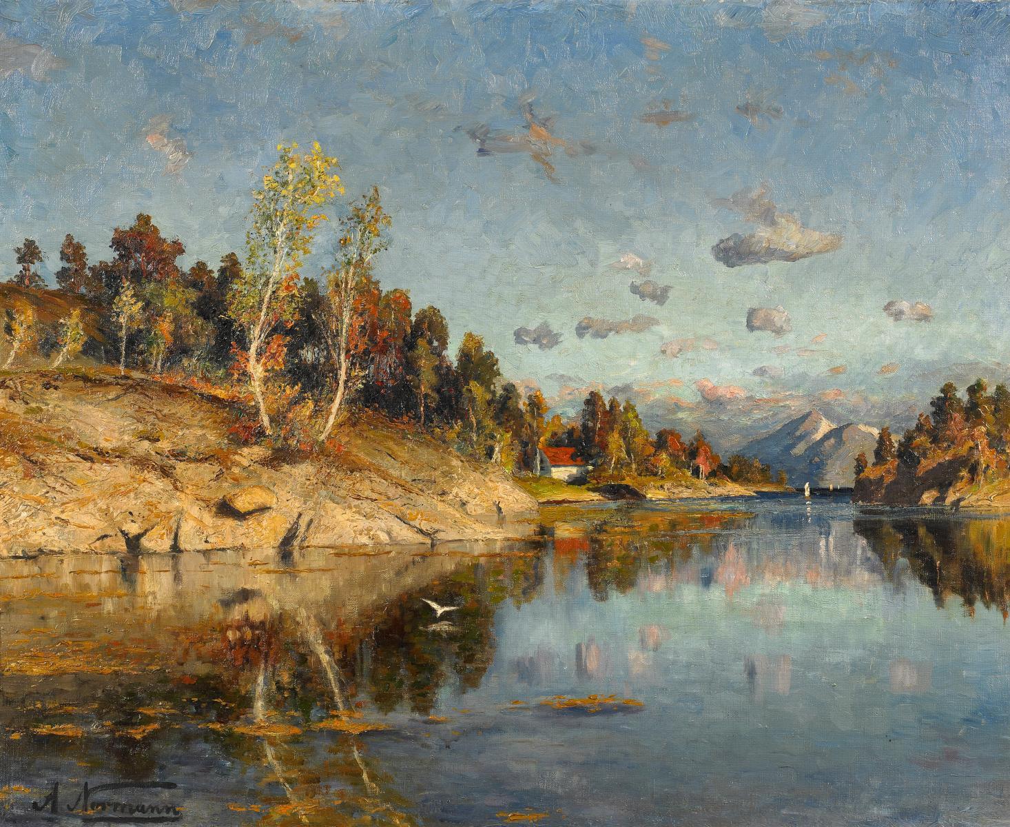 Adelsteen Normann - Sommertag am Fjord