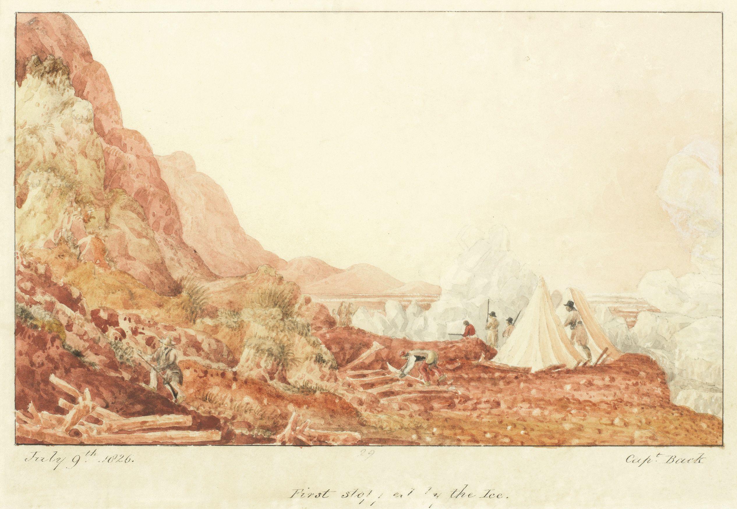 Admiral Sir George Back - \'First stopped by the Ice\' unframed