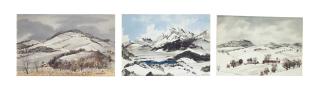 Adolf Arthur Dehn - Winter landscapes (three works)