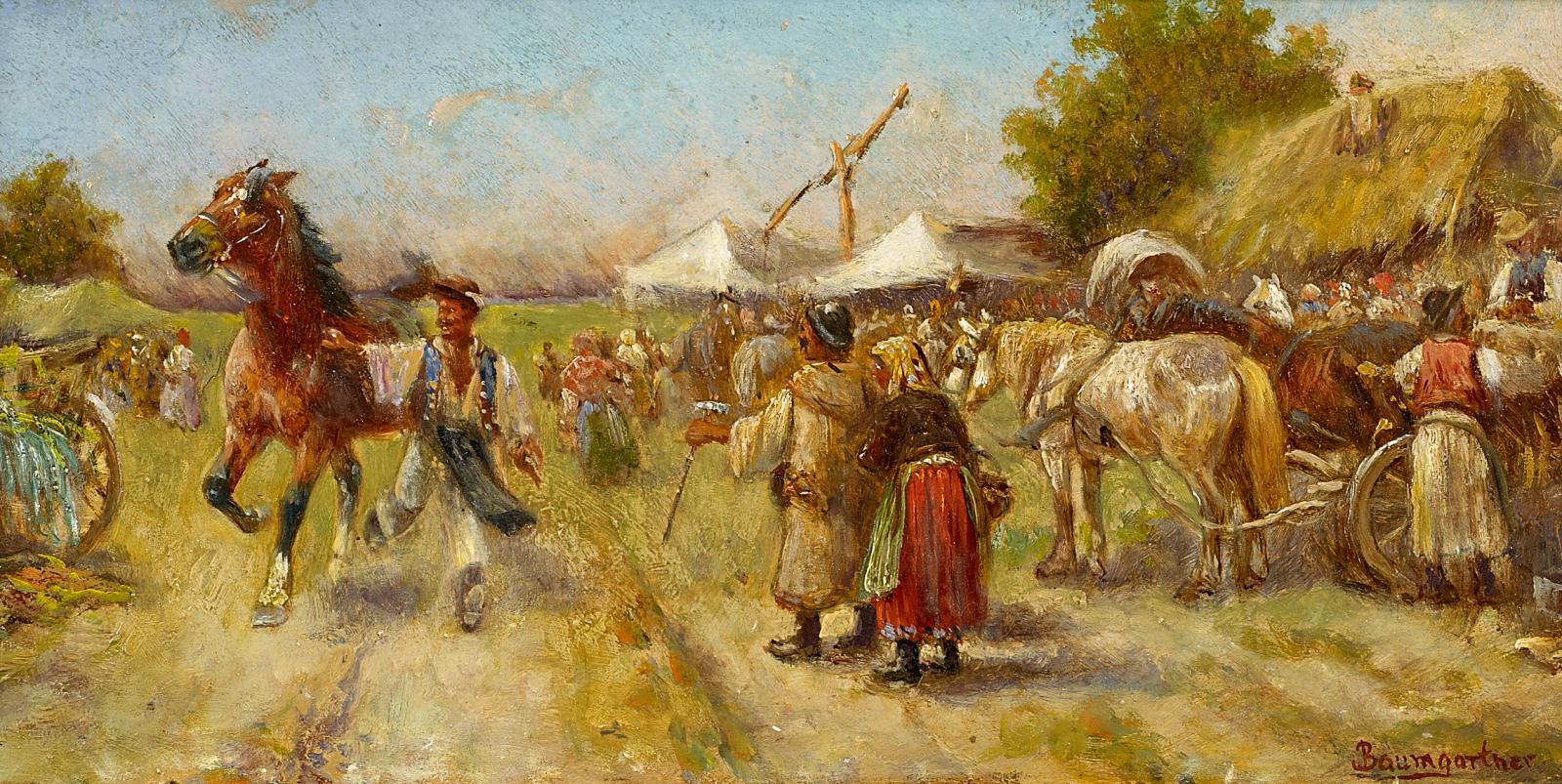 Adolf Baumgartner-Stoiloff - Auf dem Markt