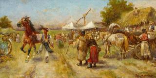 Adolf Baumgartner-Stoiloff - Auf dem Markt