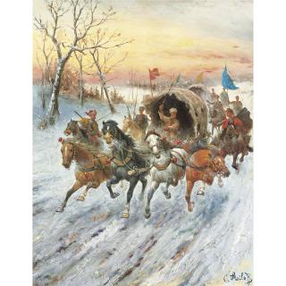 Adolf Baumgartner-Stoiloff - Convoy Of Gold In Siberia