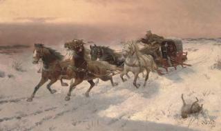 Adolf Baumgartner-Stoiloff - Running from the wolves