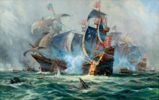 Adolf Bock - Sea Battle