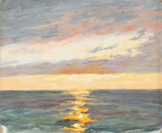Adolf Bock - Sunset.