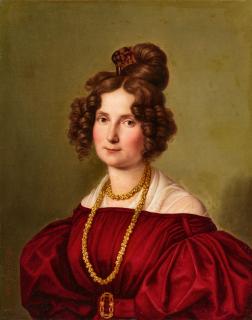 Adolf Carl Senff - Bildnisse eines jungen Ehepaares