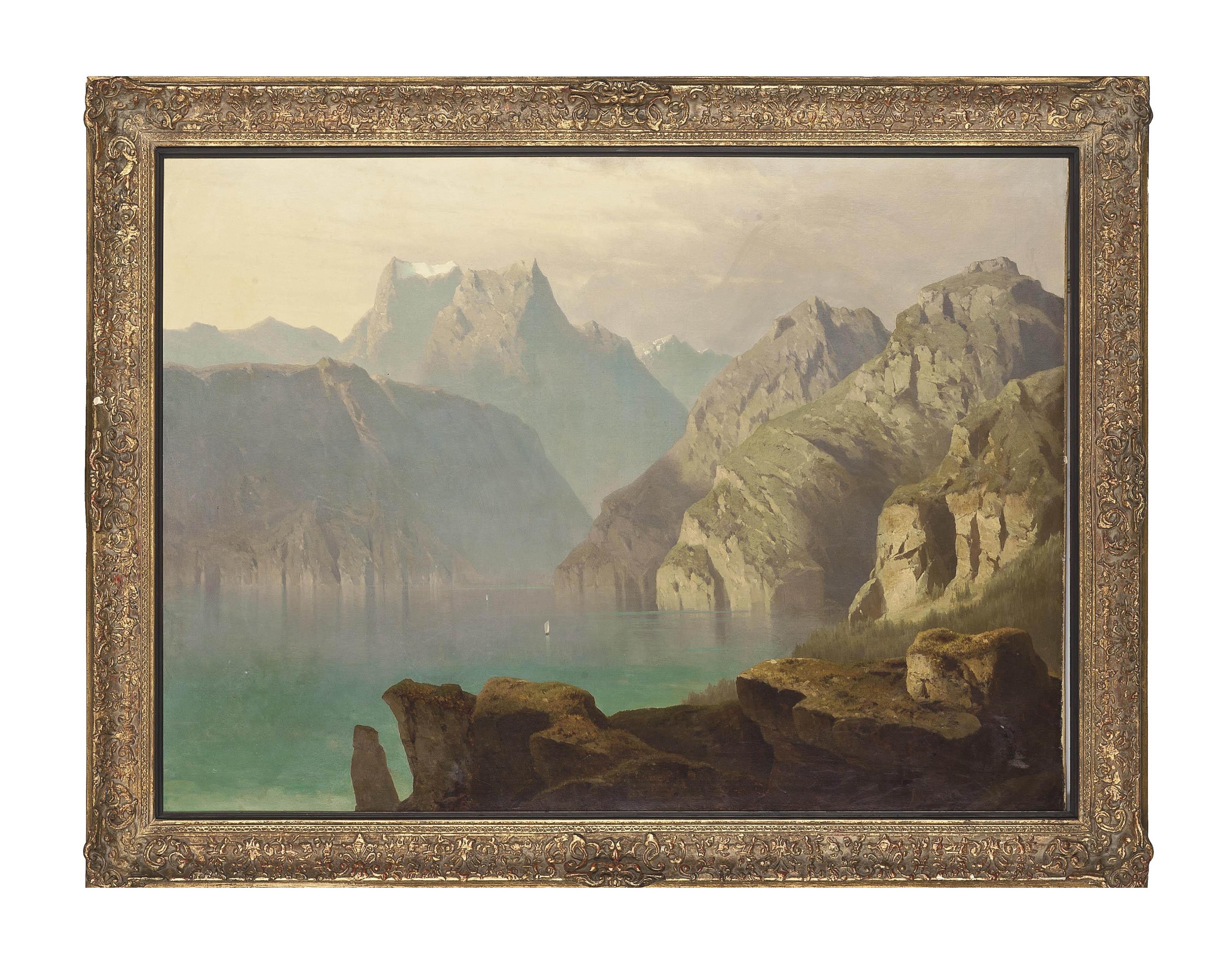 Adolf Chwala - An Alpine Lake