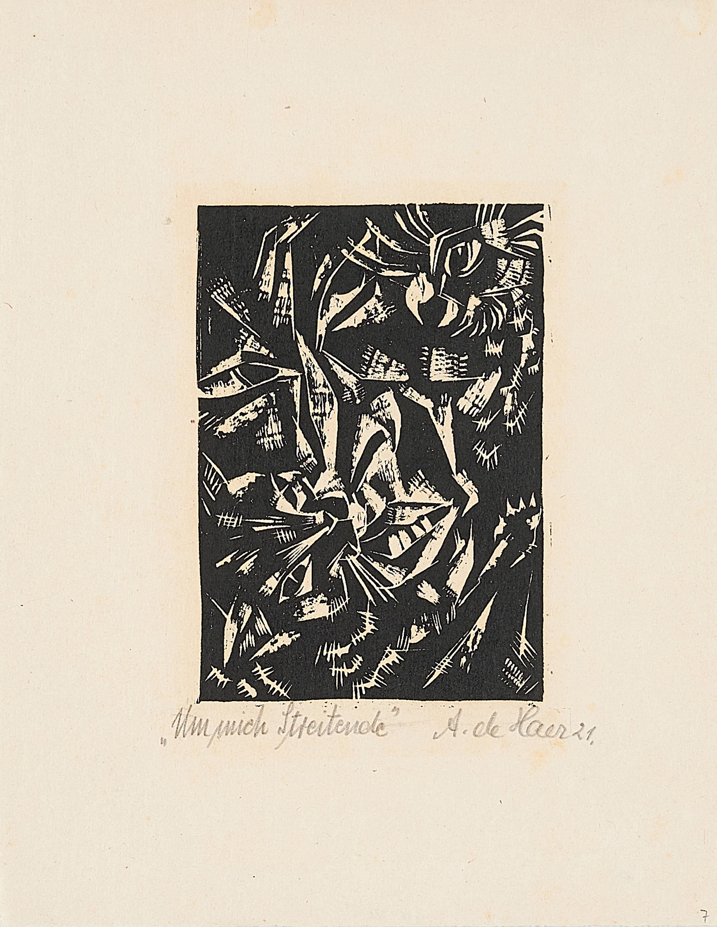 Adolf de Haer - Um mich Streitende.