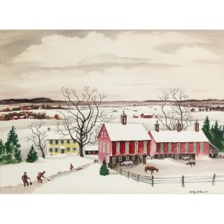 Adolf Dehn - The First Snowfall