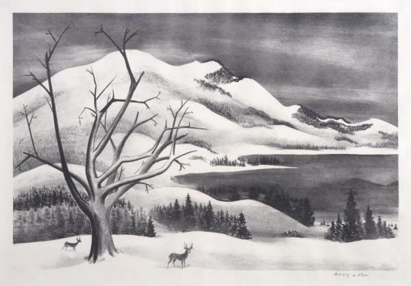 Adolf Dehn - Winter Solitude; and eight companion prints