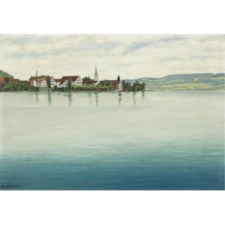 Adolf Dietrich - Berlingen Vom Untersee Aus, 1926 Berlingen Seen From The Untersee, 1926