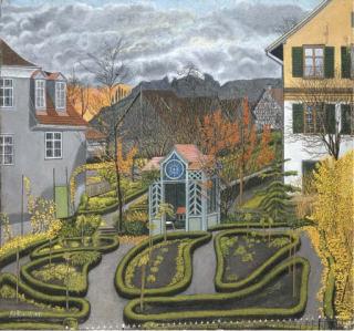 Adolf Dietrich - Nachbargarten im Herbst, 1931