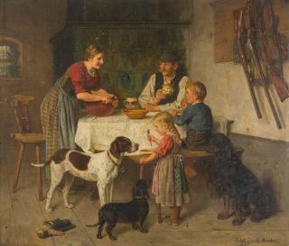 Adolf Eberle - Beneidetes Frühstück.