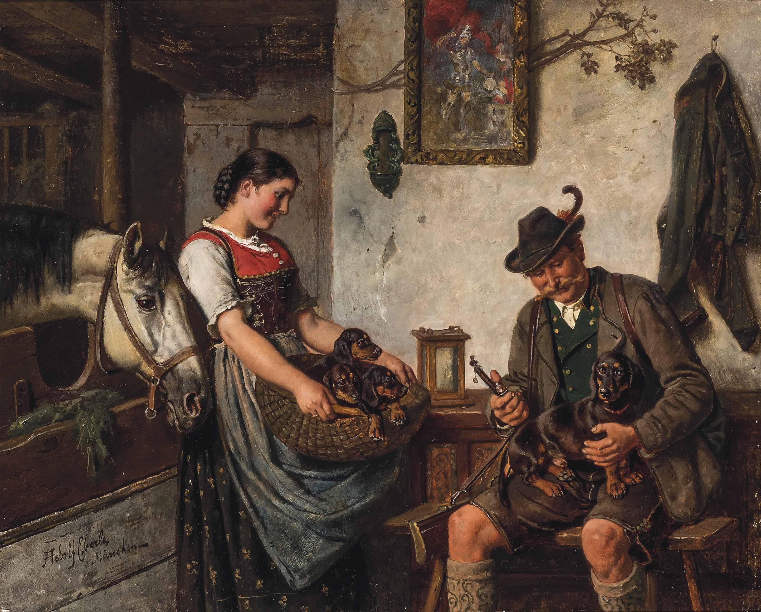 Adolf Eberle - The proud dachshund