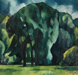 Adolf Erbslöh - Baumgruppe im Englischen Garten (Elefantenbäume).