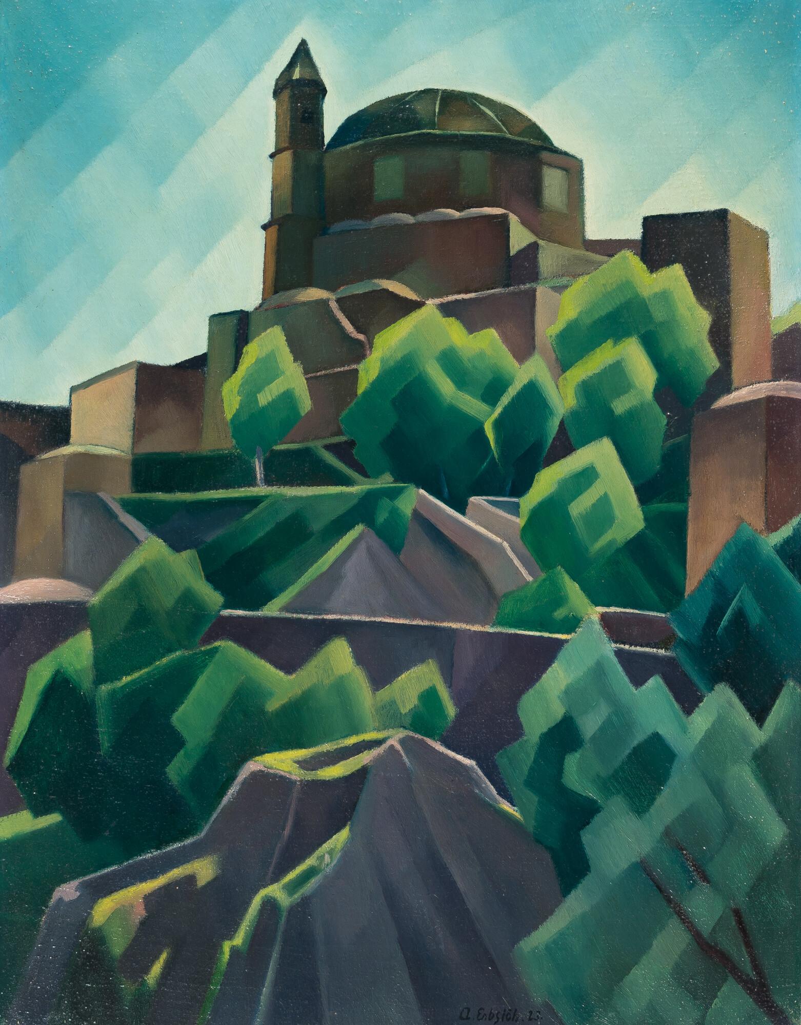 Adolf Erbslöh - Kirche in Positano („Kirche in Süditalien“)