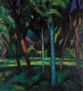 Adolf Erbslöh - „Wirtsgarten Brannenburg“.