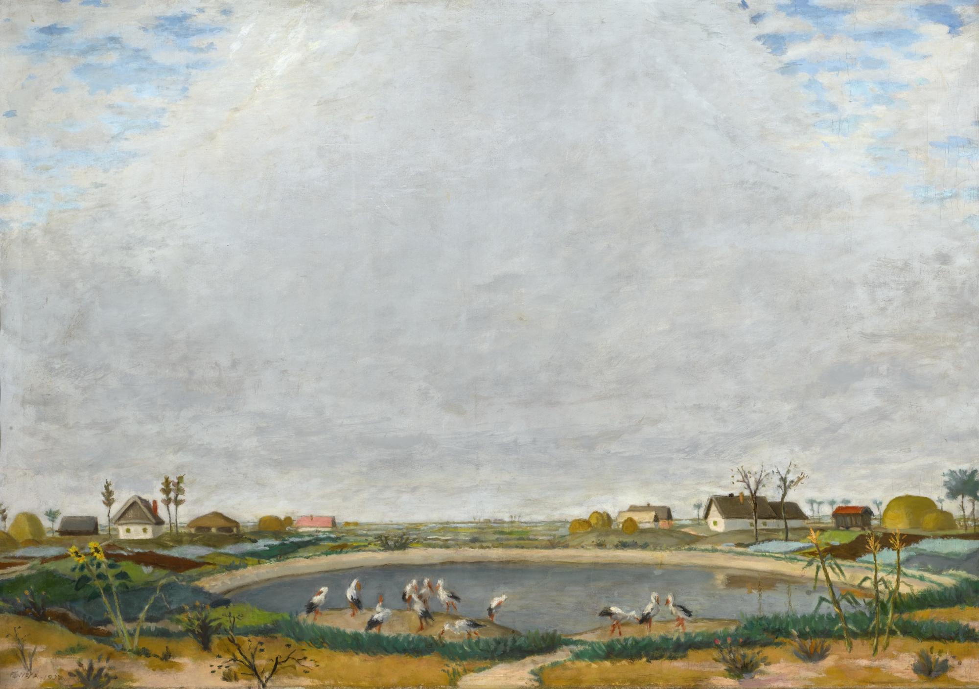 Adolf Fényes - Hungarian storks