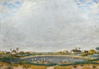 Adolf Fényes - Hungarian storks