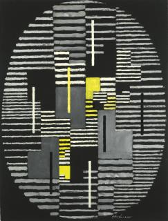 Adolf Fleischmann - German Abstract Composition