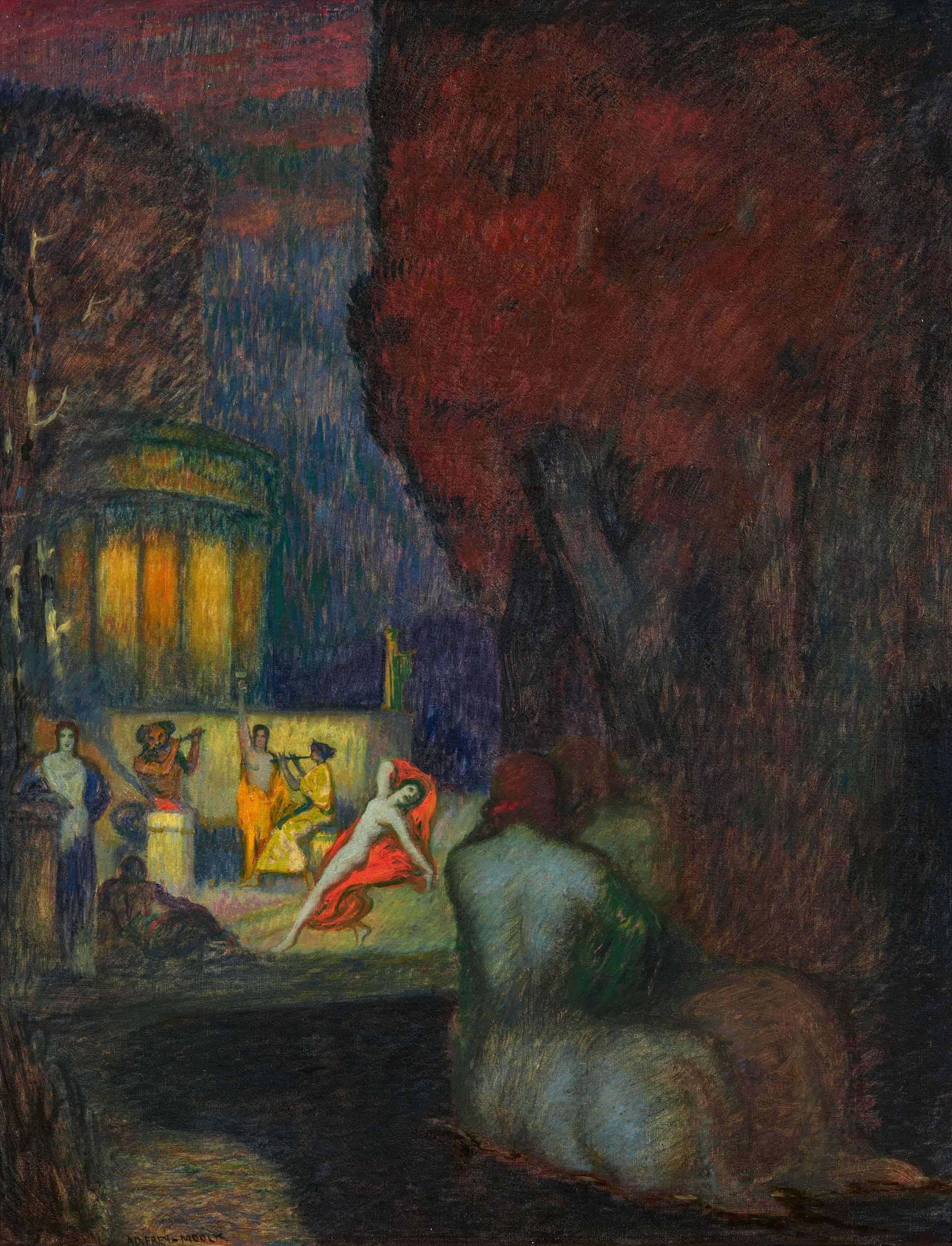 Adolf Frey-Moock - Nächtliches Bacchanal.